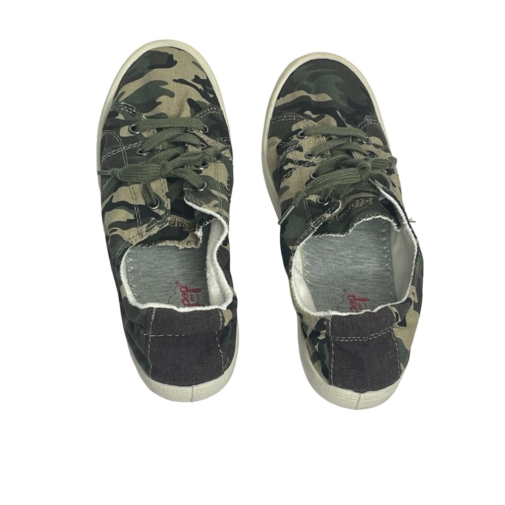 Jellypop Womens Green Shoes Camo Round‎ Toe Low Top Lace Up Sneaker Size 9.5 M - Picture 4 of 8